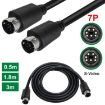 3m Mini DIN 7 Pin S-Video Audio/Video Cable (Straight to Straight) - 6
