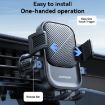 JOYROOM JR-OK6 Black Car Air Vent Mechanical Phone Holder - 2