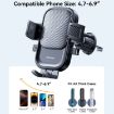 JOYROOM JR-OK6 Black Car Air Vent Mechanical Phone Holder - 5