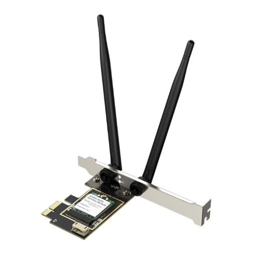 EDUP EP-9617ES 900Mbps WiFi 6 Bluetooth 5.4 PCI-E Adapter (Black) - 1