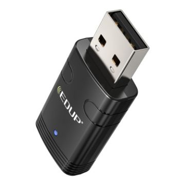 EDUP EP-AX910 900Mbps WiFi 6 Bluetooth 5.3 USB Adapter (Black) - 1