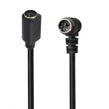 3m Mini DIN 6 Pin Extension Cable (Male-Female Elbow) - 1