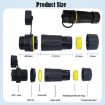 Cat7 RJ45 Shielded Ethernet Coupler Waterproof LAN Connector - 5