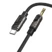 Borofone BL22 3.5mm to USB-C Zinc Alloy AUX Cable, 1m (Black) - 1