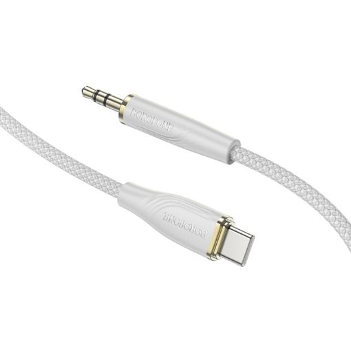 Borofone BL23 3.5mm to USB-C AUX Audio Cable, 1m (Gray) - 1