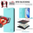 Ulefone Note 17 Pro RC01 Magnetic RFID Leather Case Mint Green - 5