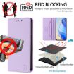 Ulefone Note 17 Pro Dual-Fold Magnetic RFID Leather Case (Purple) - 5