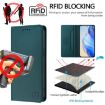 Ulefone Note 17 Pro RC01 Dark Green RFID Leather Phone Case - 5