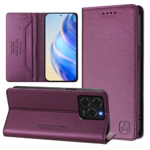 Ulefone Note 20 Pro Dual-Fold Magnetic RFID Leather Case (Violet) - 1