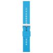 18mm Blue Silicone Watch Band with Steel Buckle - 2