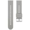 20mm Grey Silicone Watch Band with Steel Buckle - 1