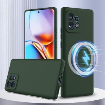 Motorola Edge+ 2023 Dark Green Shockproof Magsafe Case - 1