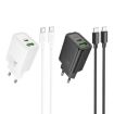 hoco N61 PD20W+QC3.0 Charger Set with 1m Type-C Cable (EU Plug) - 4