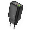 hoco N63 Dual Port Charger, PD30W+QC3.0, EU Plug (Black) - 2