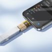 hoco UA36B USB-C Male to USB Female OTG Transparent Adapter - Gold - 4
