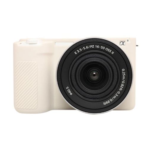 Beige Silicone Protective Case for Sony ZV-E10 II/ZV-E10M2 - 1