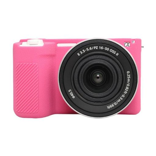 Sony ZV-E10 II/ZV-E10M2 Silicone Protective Case, Rose Red - 1