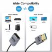 Coiled 8K HDMI 2.1 Cable 0.7m, Male to Female, 48Gbps - 3