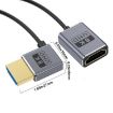 0.7m Coiled 8K 48Gbps HDMI 2.1 Cable, Male-Female Left Elbow - 2