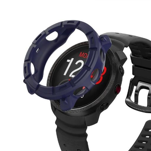 Polar Vantage M3 TPU Armor Watch Case, Dark Blue, Half Coverage - 1