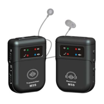M5S 2.4G Wireless In-Ear Monitor System for Live Stage (Black) - 1