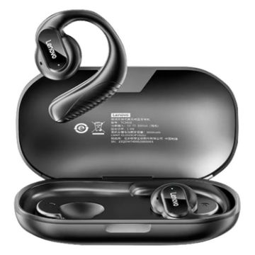 Lenovo TC3402 Wireless BT 5.3 Earphones, Dual Horn 360 Sound, Black - 1