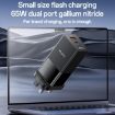 Yesido YC92 65W GaN Fast Charger, USB/USB-C Ports, UK Plug, Black - 2