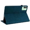 Tecno Megapad 11 Tablet Case - Blue Butterfly Flower Embossed Leather - 5