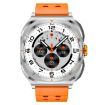 GT98 2-in-1 IP67 Smartwatch & Bluetooth Headphone, Silver Orange - 2