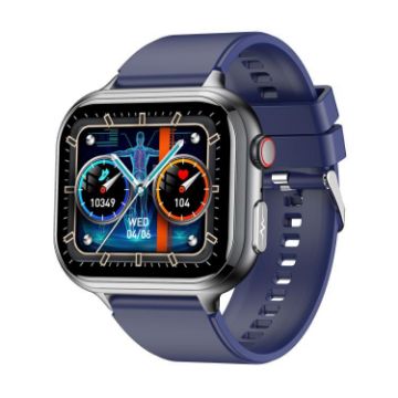 TK17 1.91" Silicone Strap Smart Watch with ECG Support (Blue) - 1