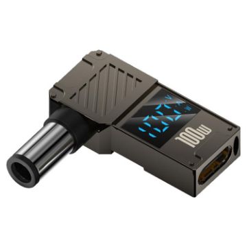 Dell 100W Charging Adapter, Type-C to DC7.4x5.0mm, Digital Display - 1