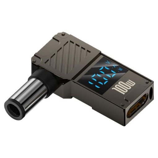 Dell 100W Charging Adapter, Type-C to DC7.4x5.0mm, Digital Display - 1