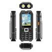 UNIWA M6000 Keypad Phone, Dual Flashlights, 4 SIM, SOS, FM, US Plug - 4