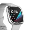 Fitbit Versa 3/Sense Plating Diamonds PC Case (Transparent) - 3