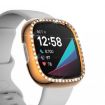Rose Gold Diamonds PC Case for Fitbit Versa 3/Versa Sense - 3