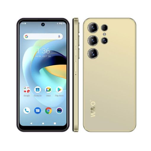 W&O X500 Pro, 6.8" Android 10, 4GB+128GB, 4G, UK Plug (Gold) - 1