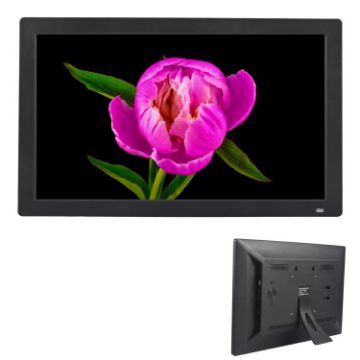 XCLT1850 18.5" LED Digital Photo Frame, EU Plug (Black) - 1