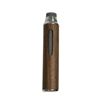 Portable Walnut Car Ashtray with Lazy Cigarette Holder - 1