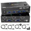 8K 60Hz HDMI DP USB3.0 Dual Monitor KVM Switch, US Plug - 1