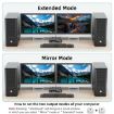 8K 60Hz HDMI DP USB3.0 Dual Monitor KVM Switch, US Plug - 5