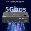 8K 60Hz HDMI DP USB3.0 Dual Monitor KVM Switch, US Plug - 6