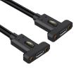 USB4 Type-C Female to Female Panel Extension Cable, 0.3m - 1