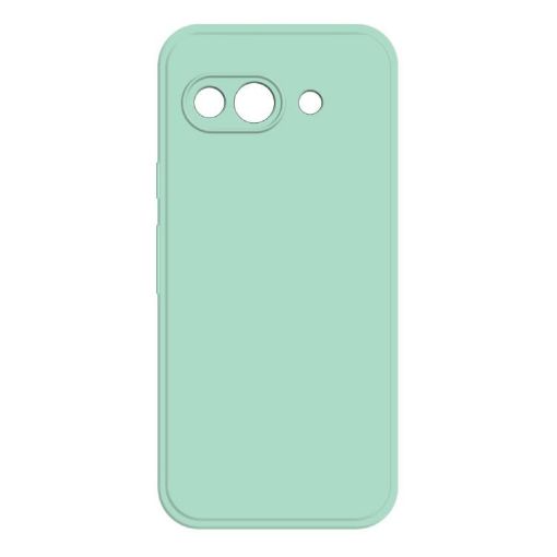 Google Pixel 9a Liquid Silicone Case - Light Cyan Imitation - 1