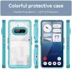 Colorful Series Transparent Blue Acrylic Hybrid Case for Phone 3a - 2
