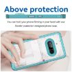 Colorful Series Transparent Blue Acrylic Hybrid Case for Phone 3a - 4