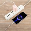 65W QC3.0 USB & USB-C PD Quick Charger, EU Plug (Pink) - 5