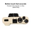 FUJIFILM X100VI Litchi Texture Silicone Protective Case - White - 5