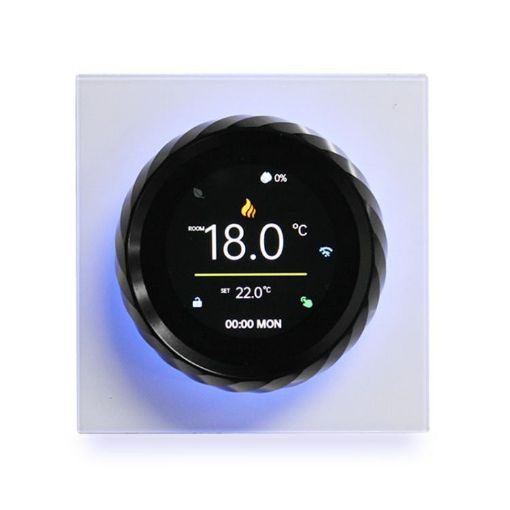 BHT-2007-P16-GBLW 1.6" TFT WiFi Smart Thermostat (White Black) - 1