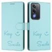 OPPO A5 5G Mint Green RFID Leather Phone Case - Global Smile Design - 2
