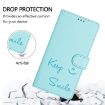 OPPO A5 5G Mint Green RFID Leather Phone Case - Global Smile Design - 5